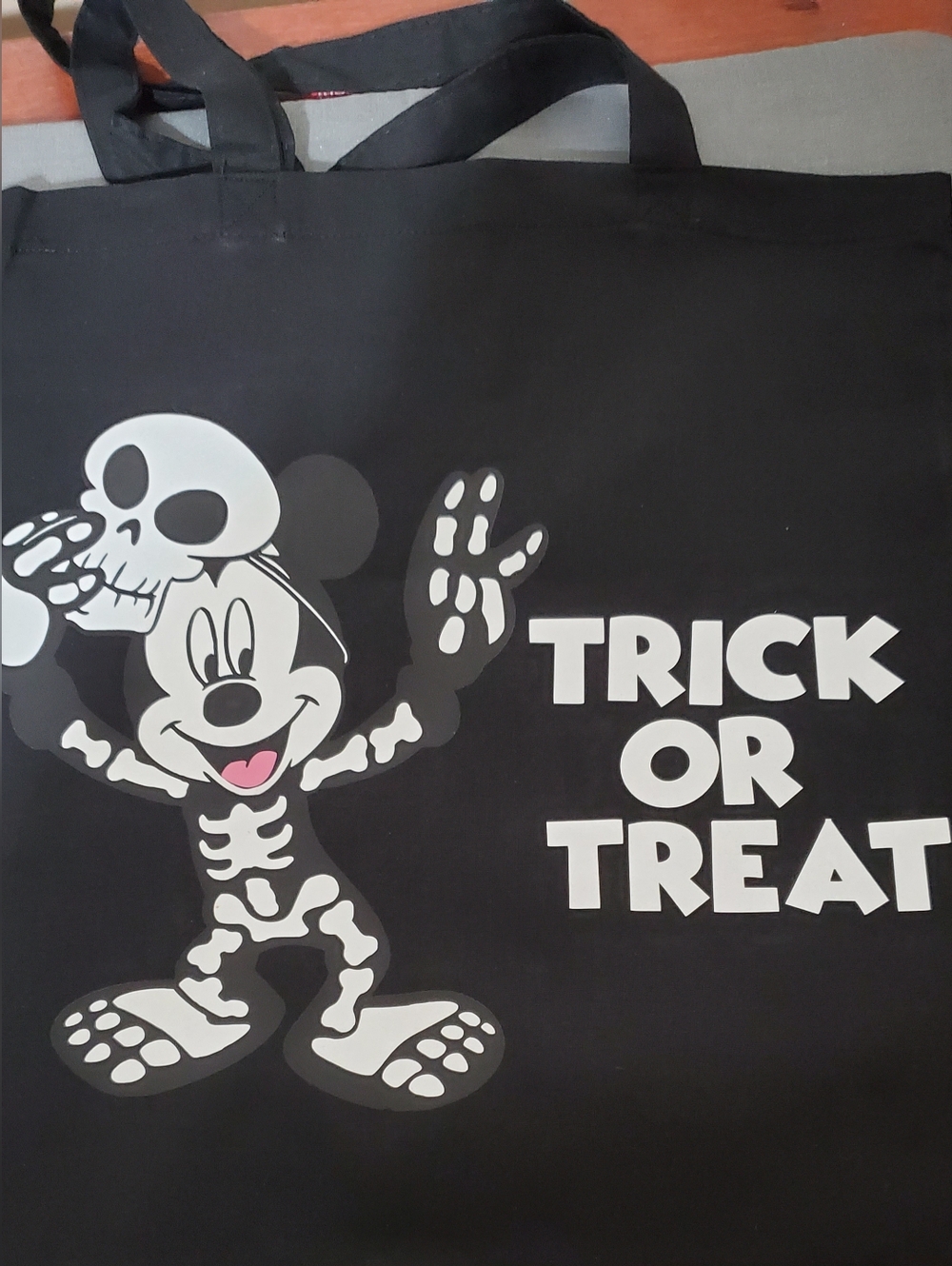 Halloween Glow-in-the-dark Mickey Trick or Treat Tote Bag